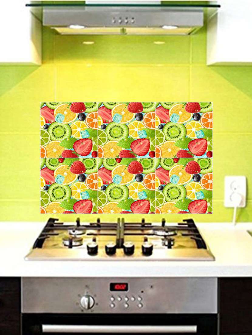   waterproof kitchen fruits wallpaper/wall sticker  