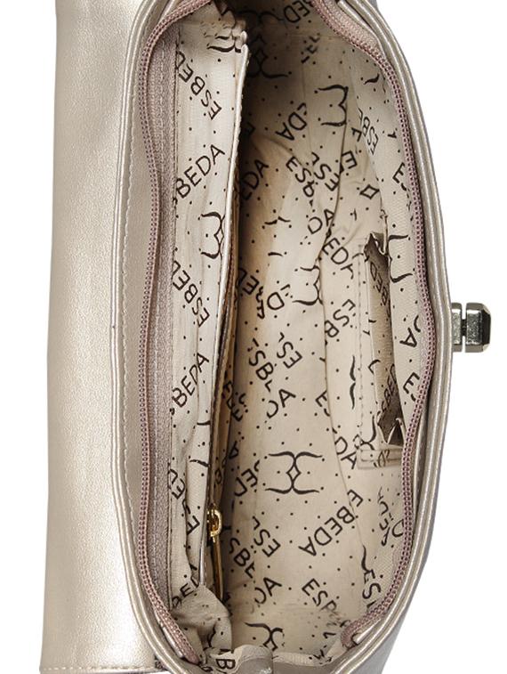 metallic leatherette regular handbag - 17019350 - Standard Image - 2