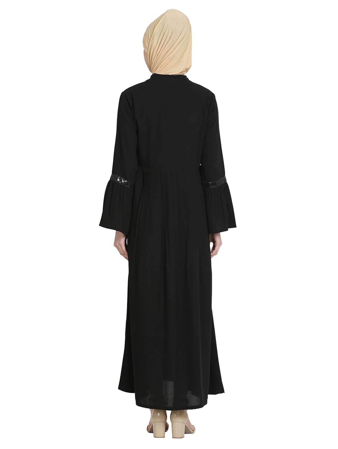 solid a-line cloaks & abaya - 17019771 - Standard Image - 2