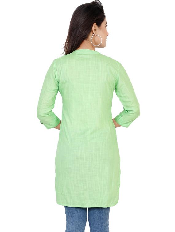 women's straight kurta - 17020936 - Standard Image - 2