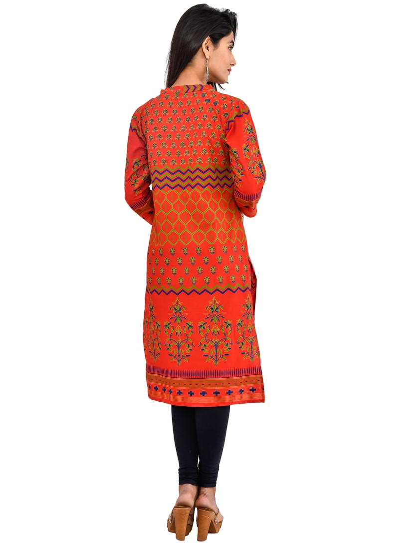 women's straight kurta - 17020941 - Standard Image - 2