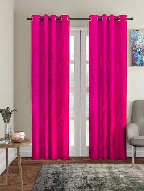 long crsuh long door curtain (pack of 2) - 17021686 - Standard Image - 0