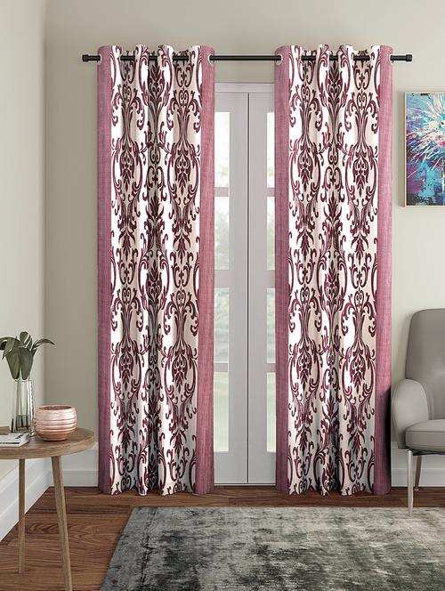 eyelet polyester long door curtain (pack of 2) - 17021722 - Standard Image - 0