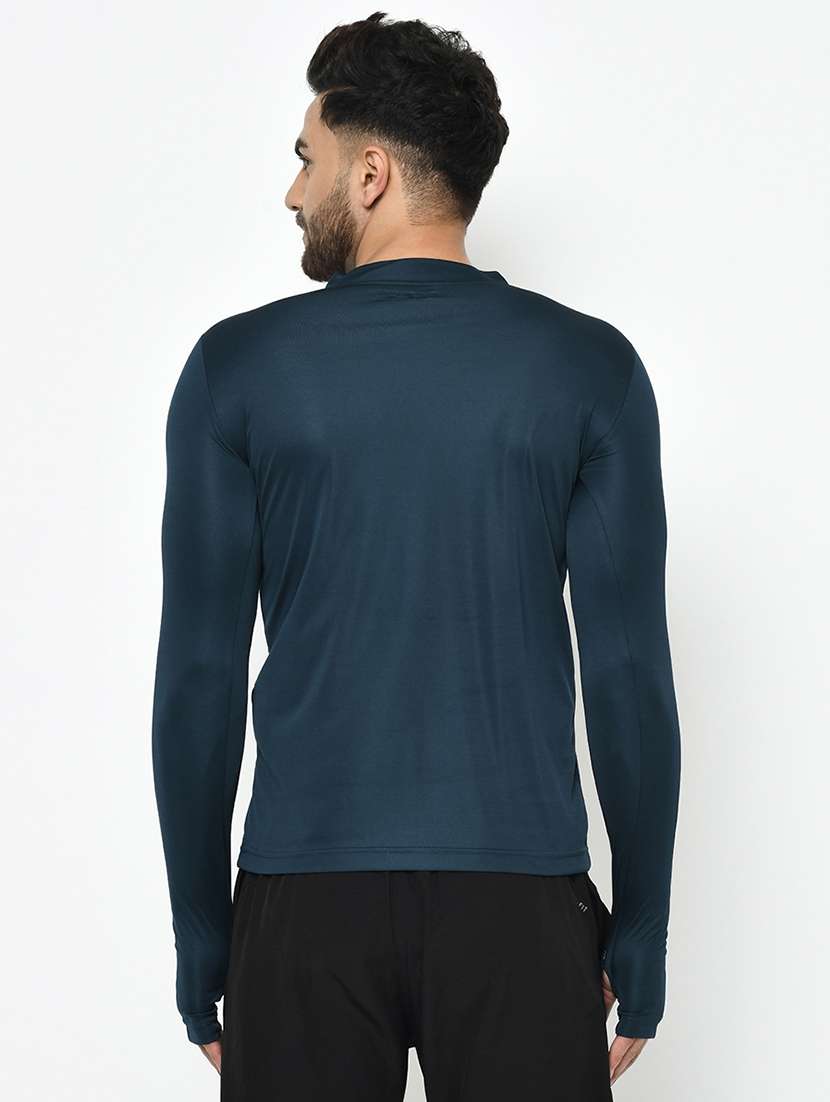men solid long sleeve thumbhole t-shirt - 17024588 -  Standard Image - 2