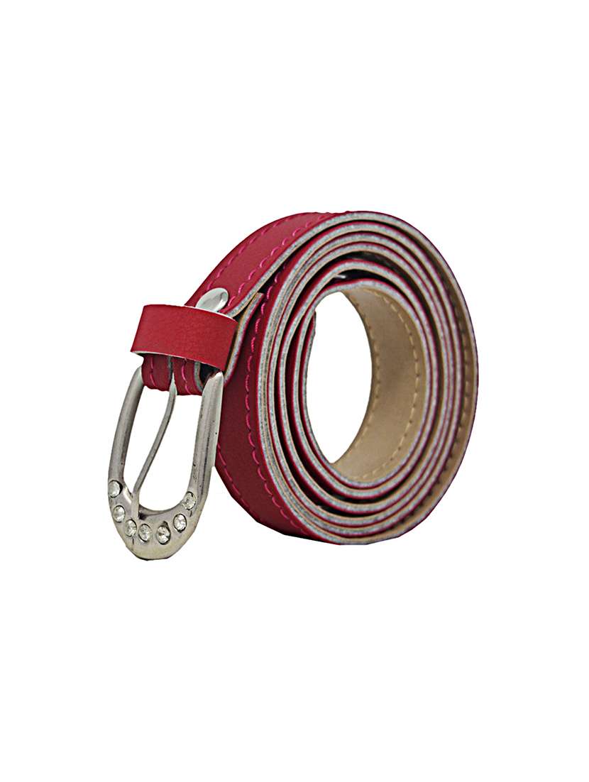 pink casual faux leather belt - 17025179 -  Standard Image - 2