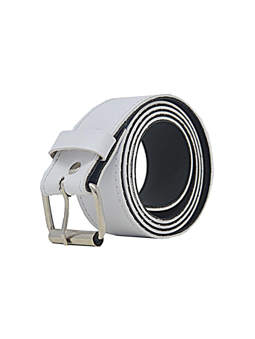 white casual faux leather belt - 17025203 - Standard Image - 2