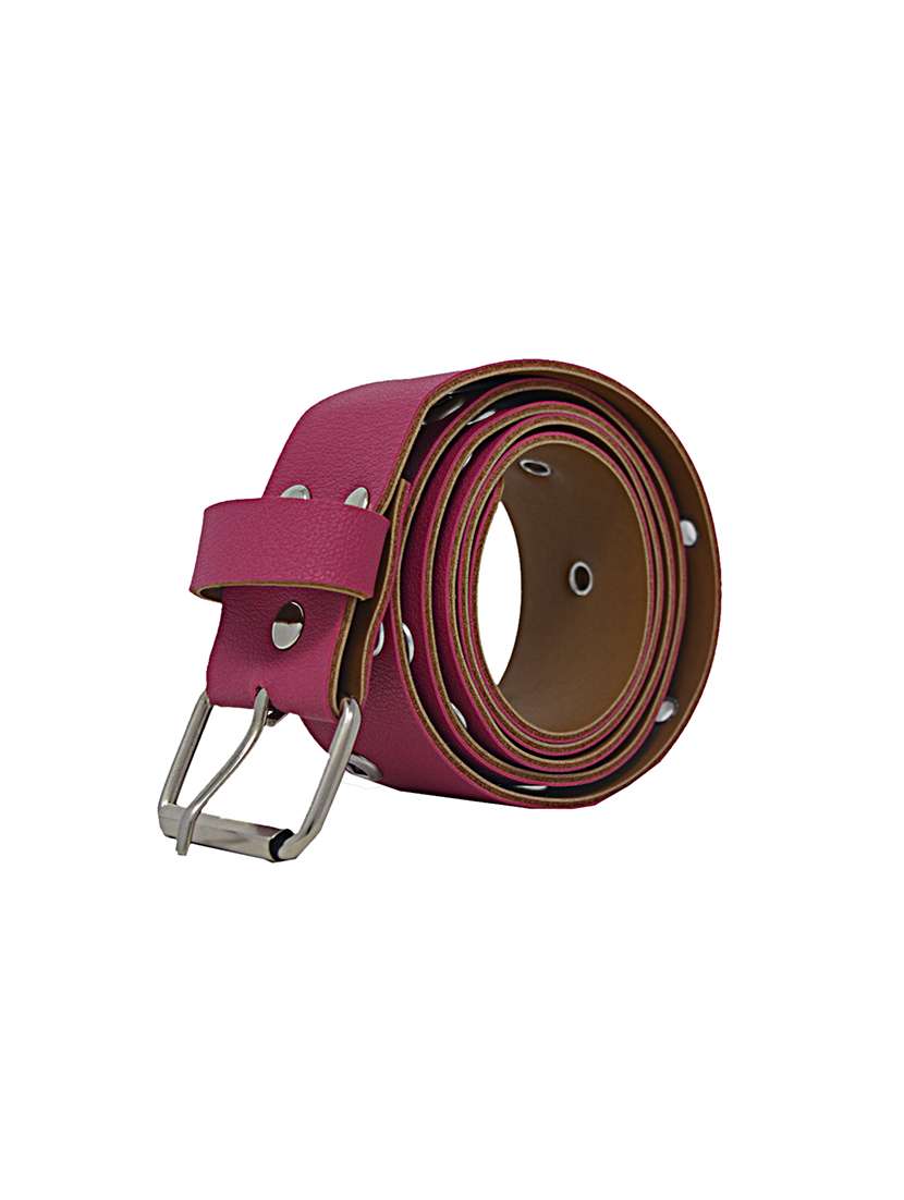 pink casual faux leather belt - 17025211 -  Standard Image - 2
