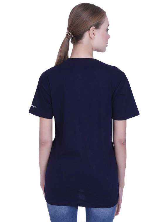 women's front print crew neck t-shirt - 17025763 -  Standard Image - 2