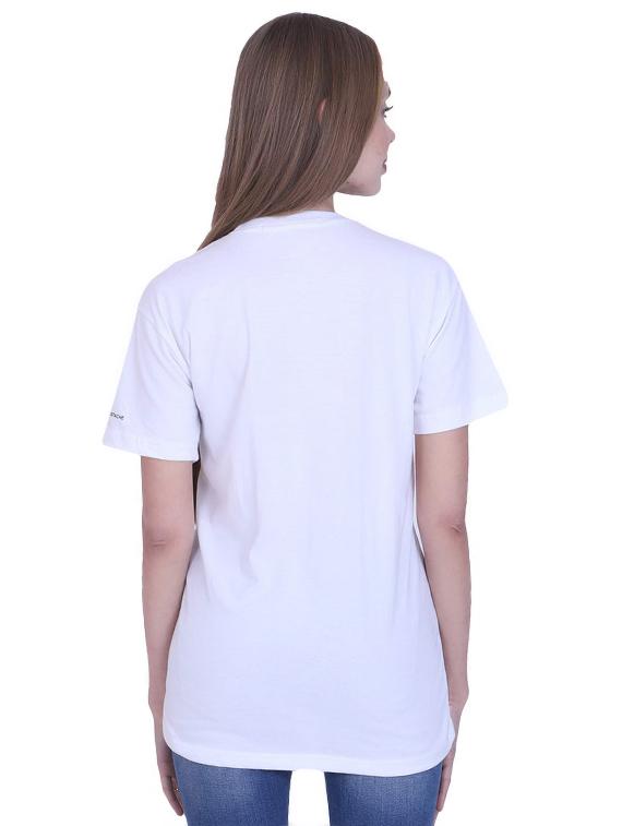 women's front print crew neck t-shirt - 17025771 - Standard Image - 2