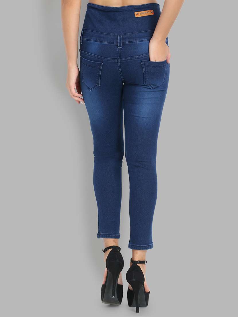 high rise stone washed jeans  - 17027207 -  Standard Image - 2
