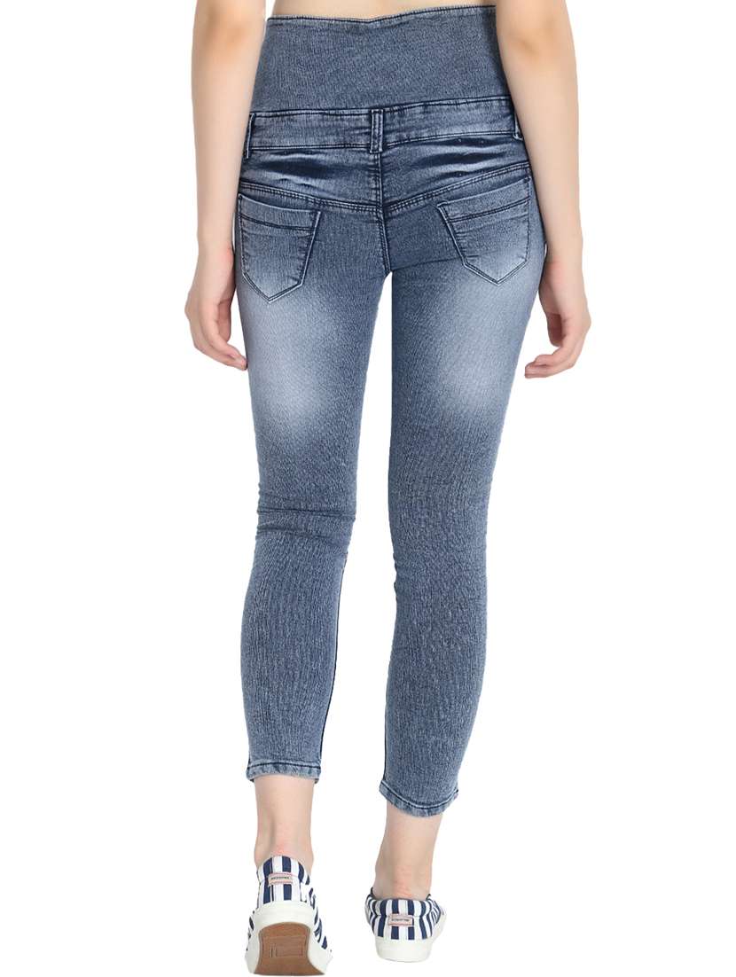 high rise stone washed jeans  - 17027208 -  Standard Image - 2