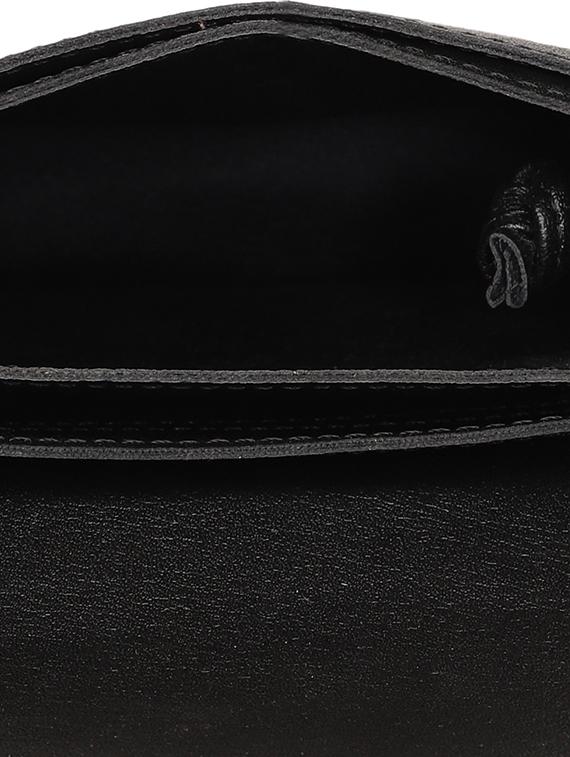 black leatherette regular sling bag - 17027641 - Standard Image - 2