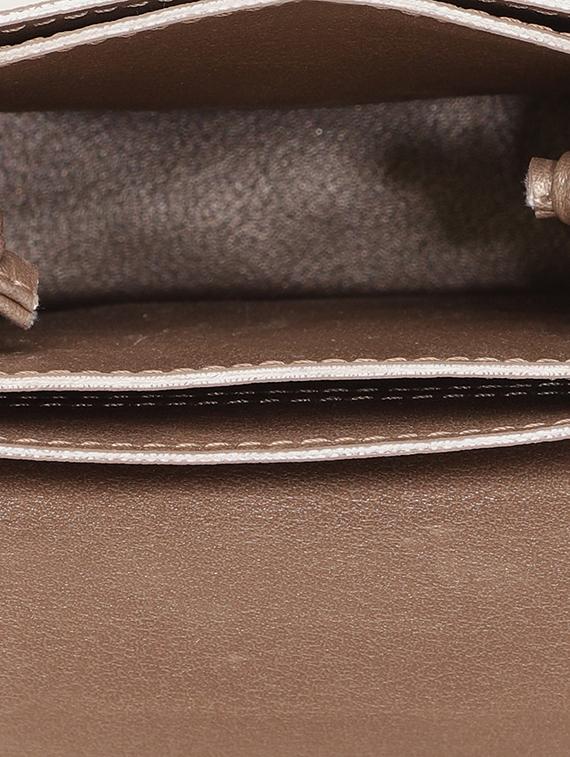 gold leatherette regular sling bag - 17027645 - Standard Image - 2