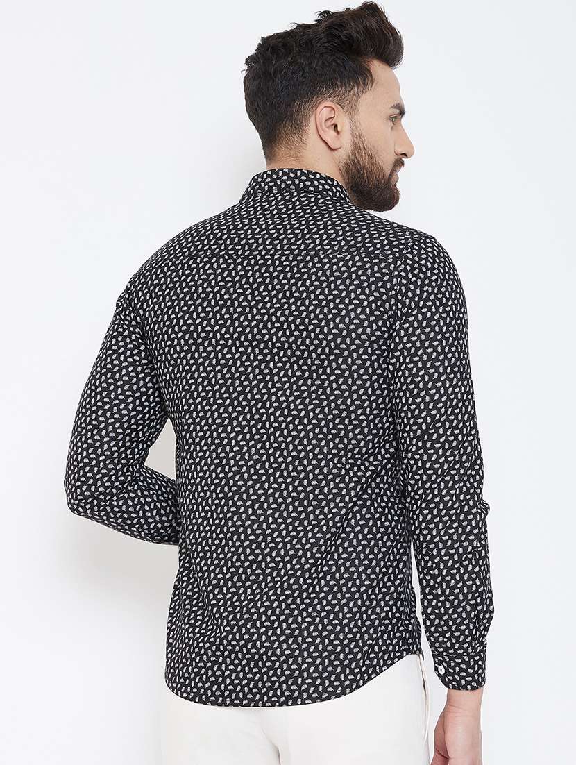 black printed casual shirt - 17031608 - Standard Image - 2