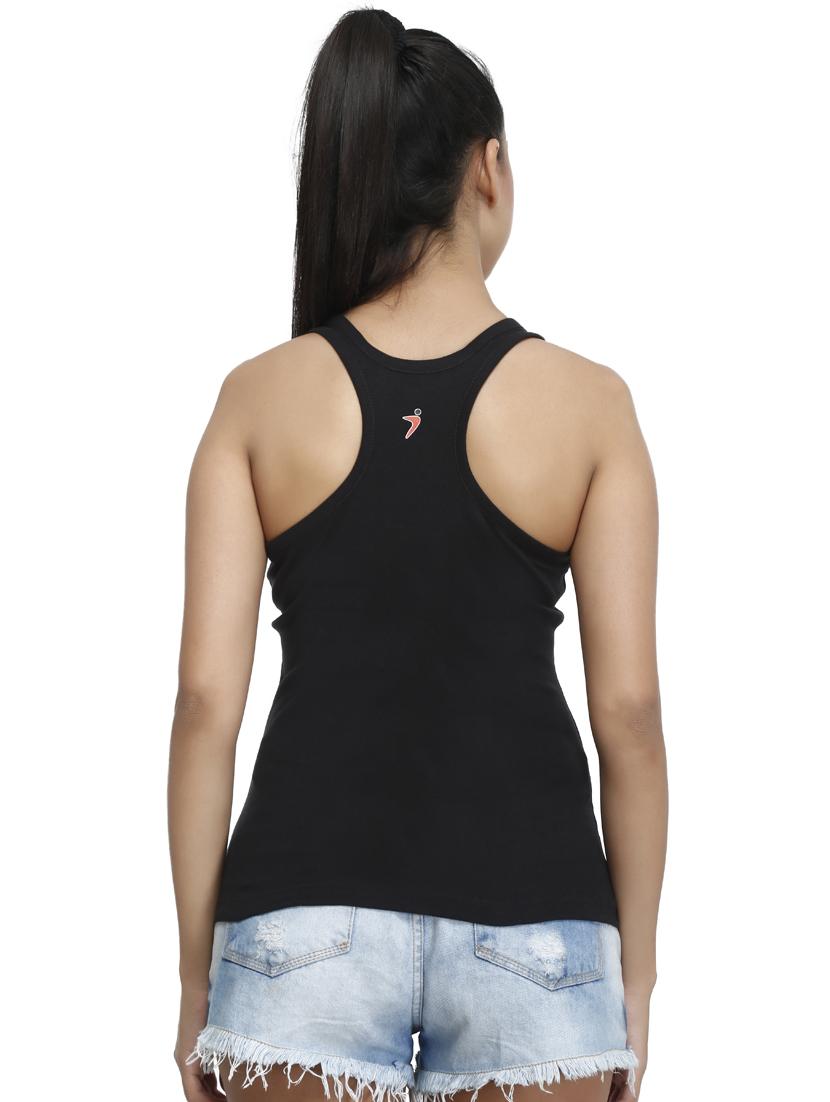 black cotton camisole - 17031820 - Standard Image - 2