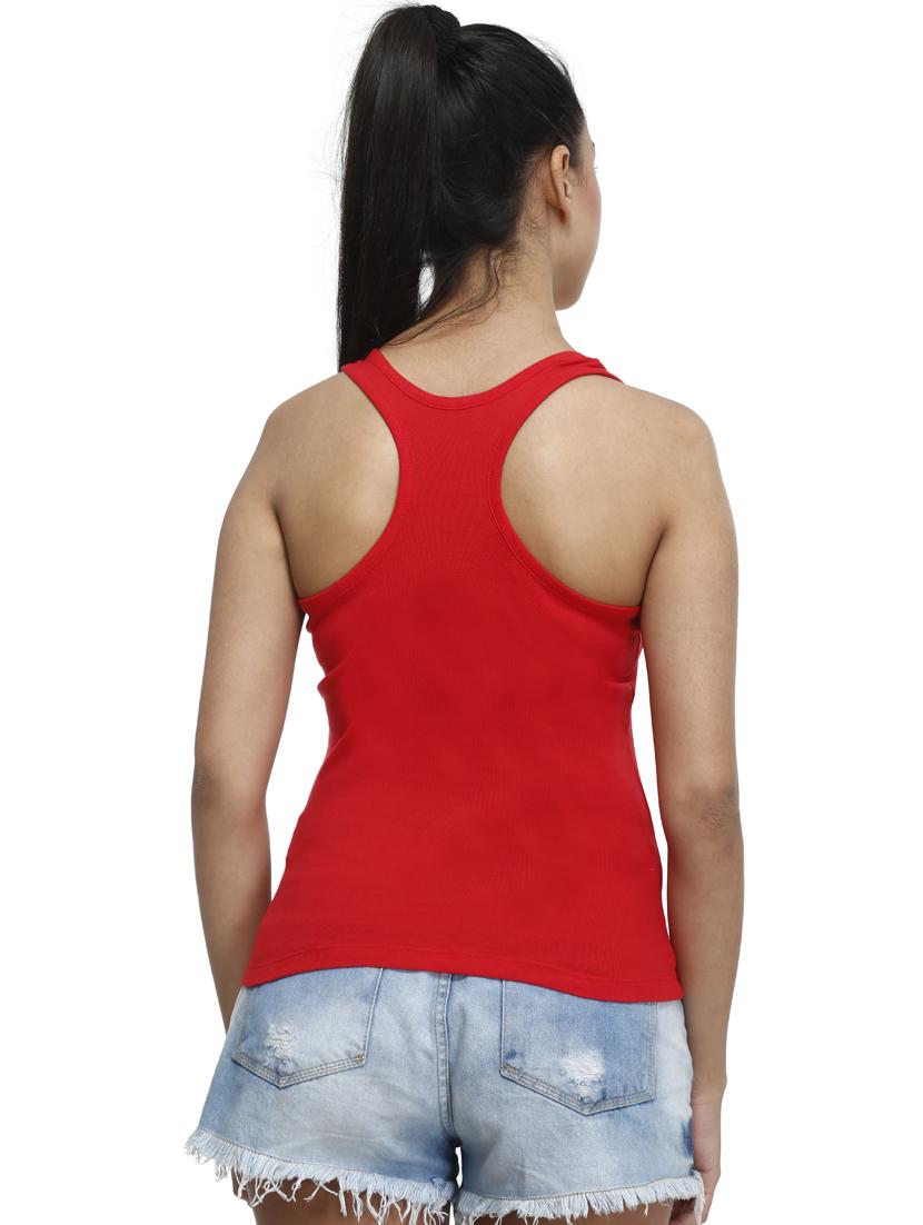 red cotton camisole - 17031823 - Standard Image - 2