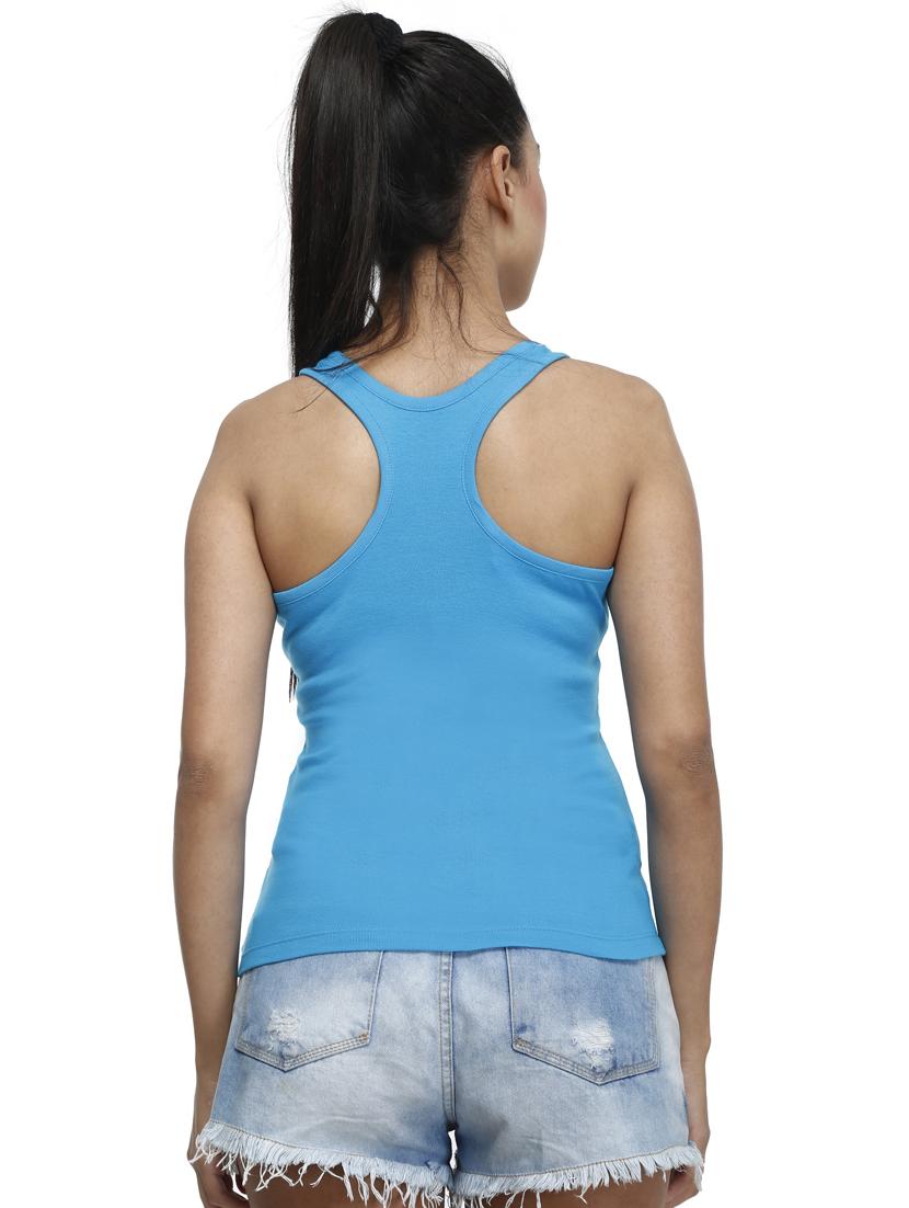 light blue cotton camisole - 17031825 - Standard Image - 2