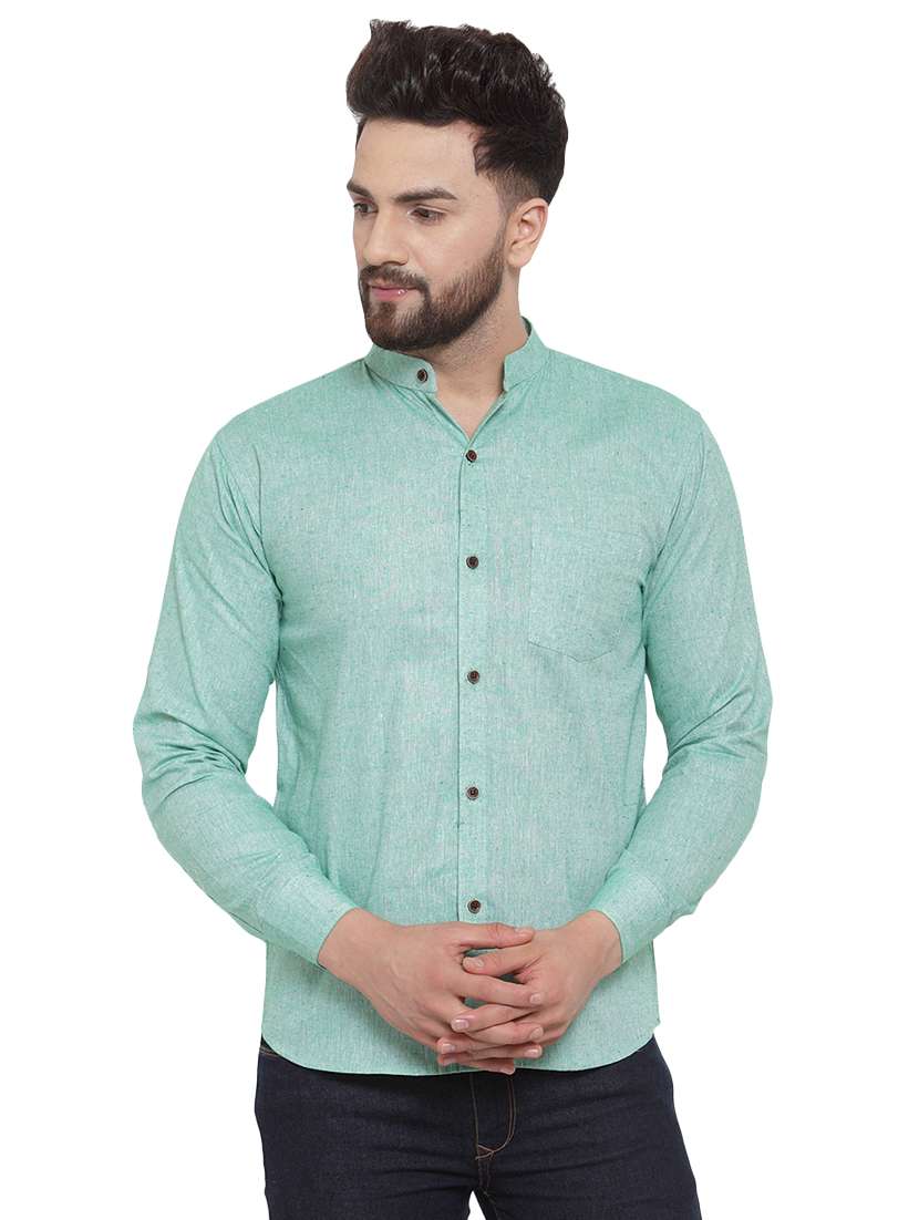 mens self design casual shirt
