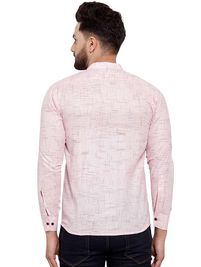 pink self design casual shirt - 17033792 - Standard Image - 2