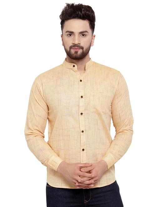 mens melange casual shirt - 17033794 - Standard Image - 0