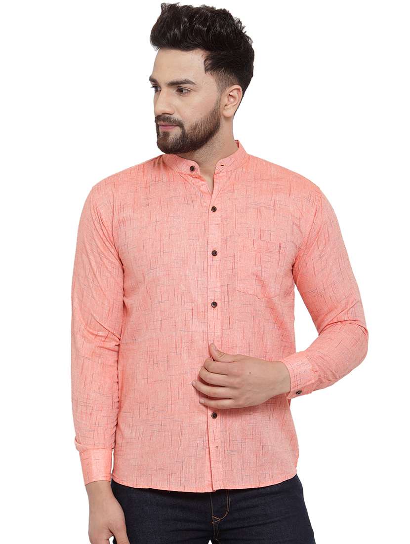 mens melange casual shirt