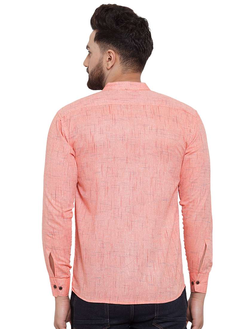 mens melange casual shirt - 17033796 - Standard Image - 2