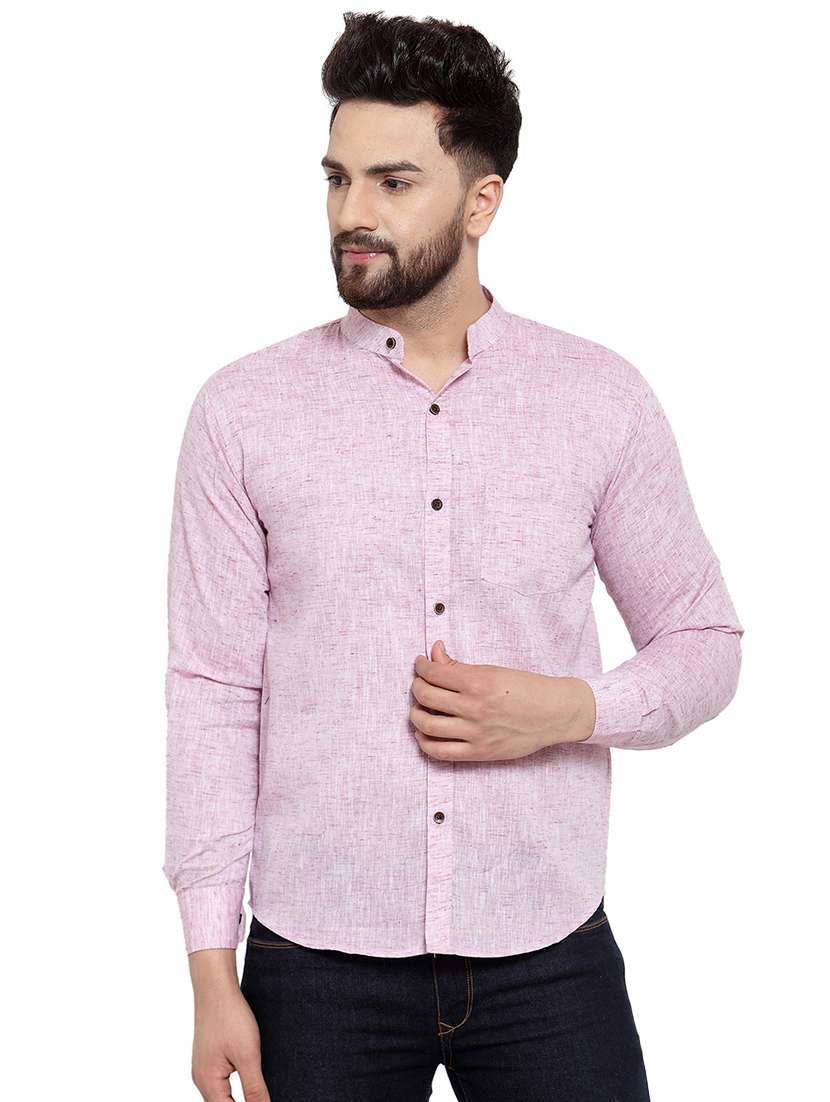 mens melange casual shirt