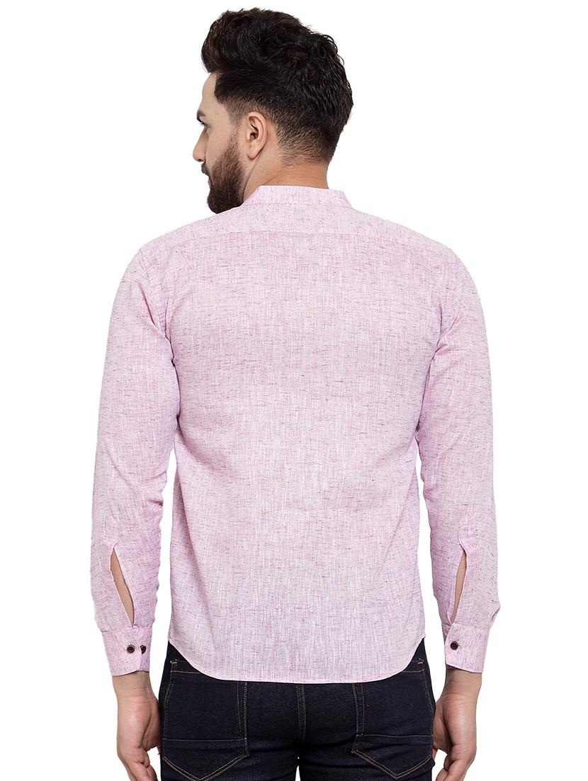 mens melange casual shirt - 17033804 - Standard Image - 2
