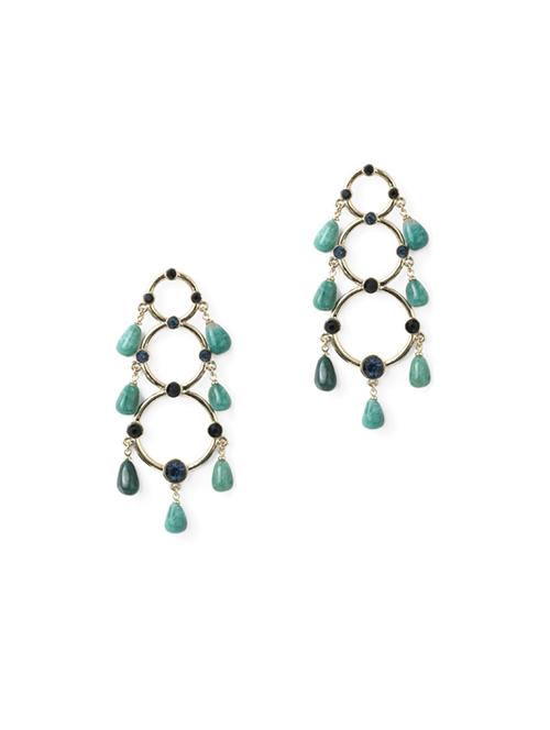 blue metal drop earring - 17041089 -  Standard Image - 0