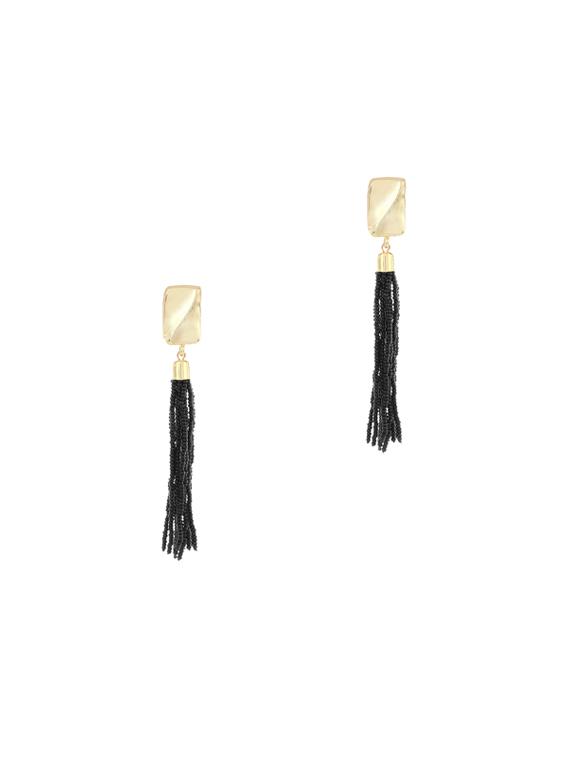 black metal drop earring - 17041128 -  Zoom Image - 0