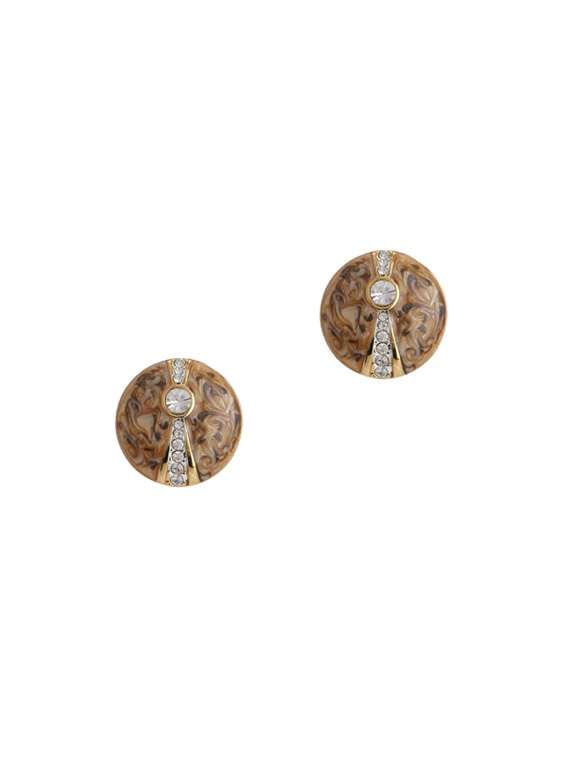 gold metal studs earring