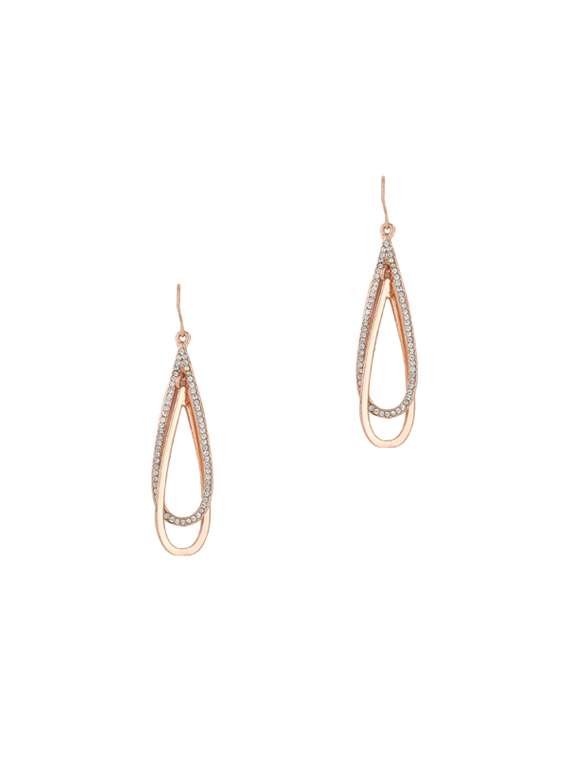 gold metal drop earring