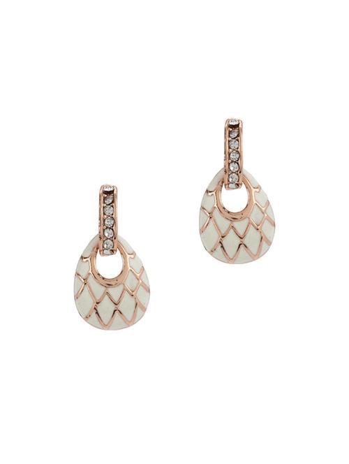 gold metal drop earring - 17041253 -  Standard Image - 0