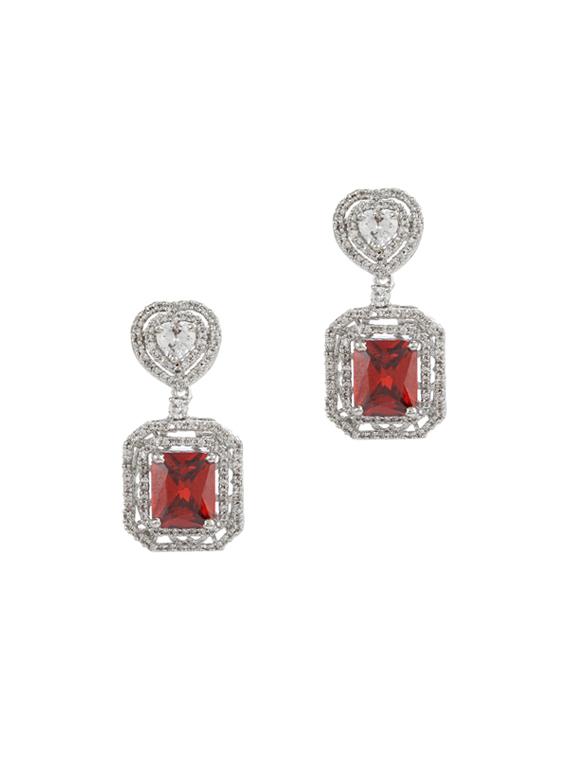 orange metal drop earring - 17041362 - Zoom Image - 0