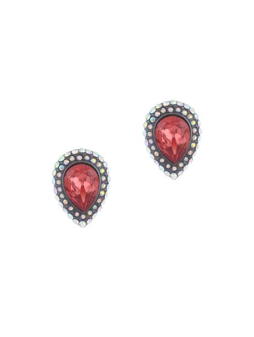 red metal studs earring - 17041412 -  Standard Image - 0