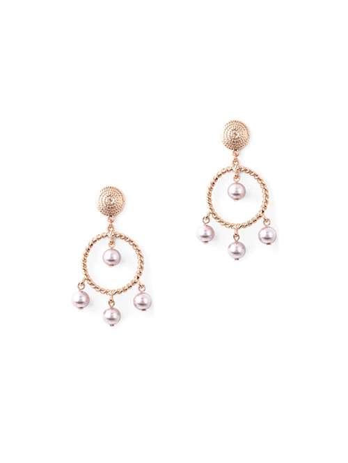 gold metal drop earring - 17041419 -  Standard Image - 0