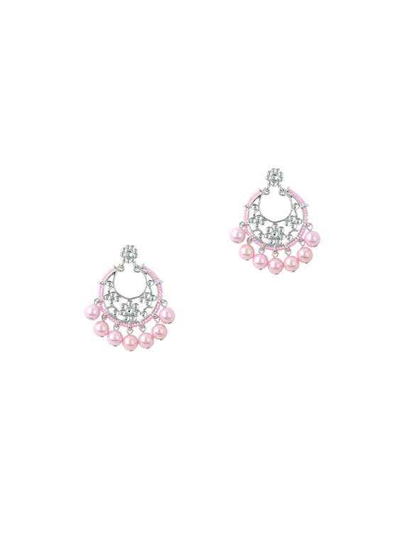 gold metal chandballi earring