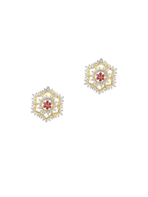 gold metal studs earring - 17041484 -  Standard Image - 0