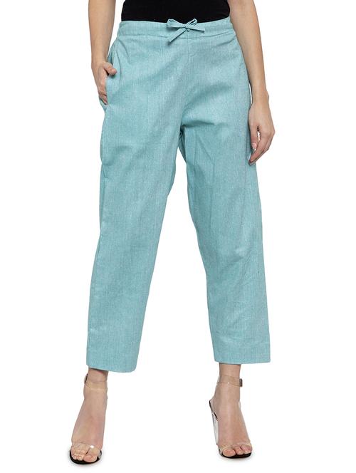 solid flat front cigarette pants - 17060643 -  Standard Image - 0