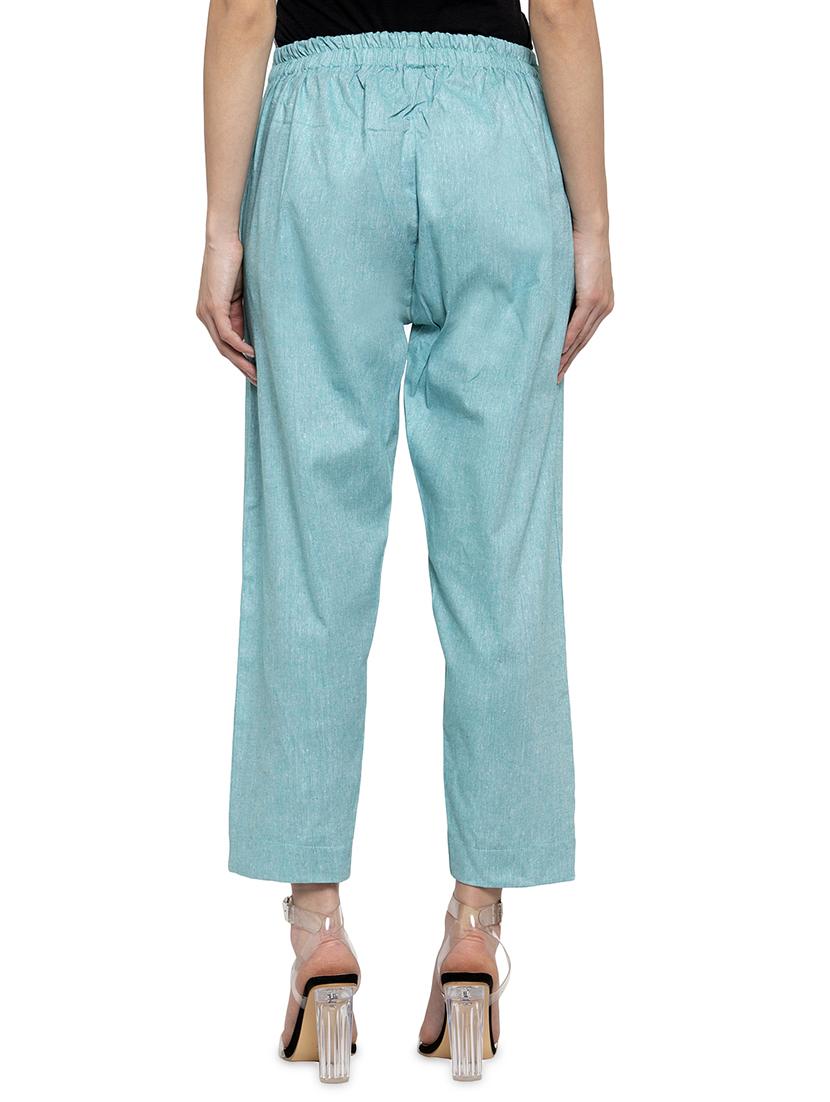 solid flat front cigarette pants - 17060643 - Standard Image - 2