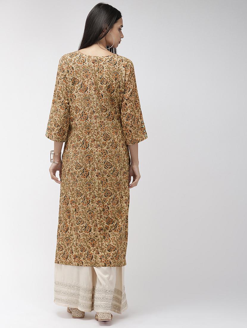 kalamkari straight kurta - 17060710 - Standard Image - 2