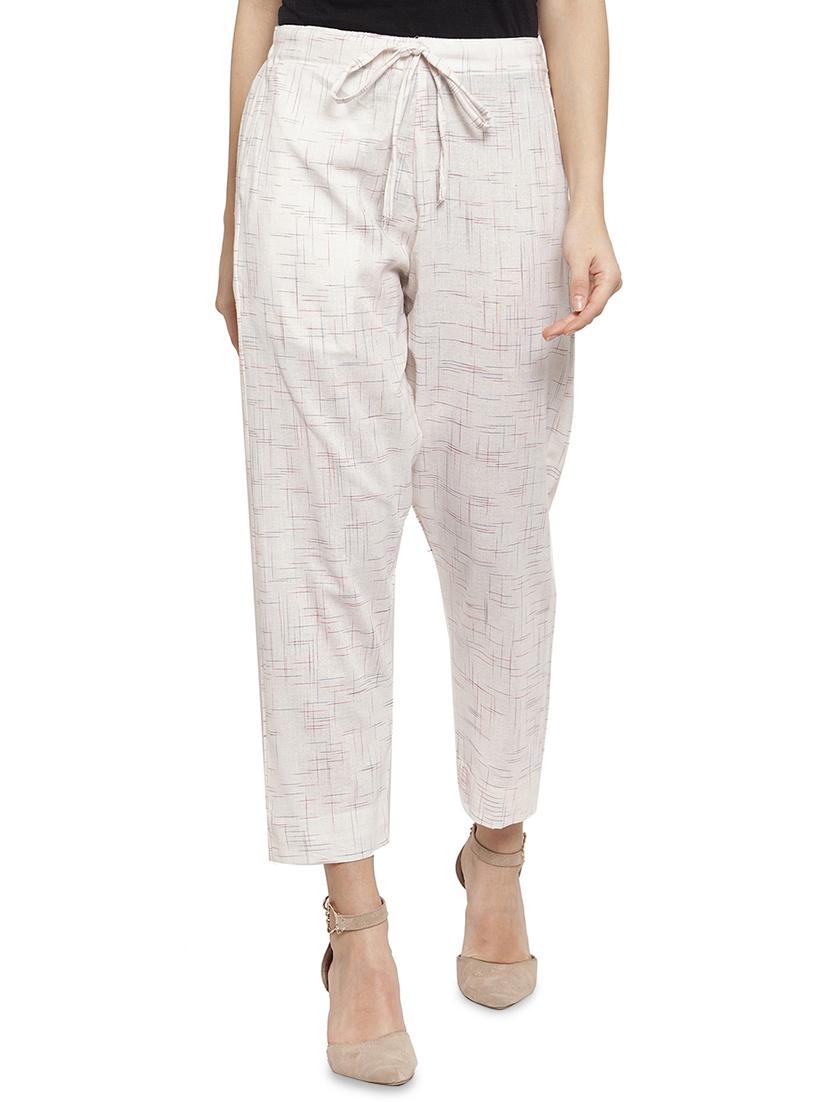 drawstring waist flat front trouser  - 17060974 -  Zoom Image - 0