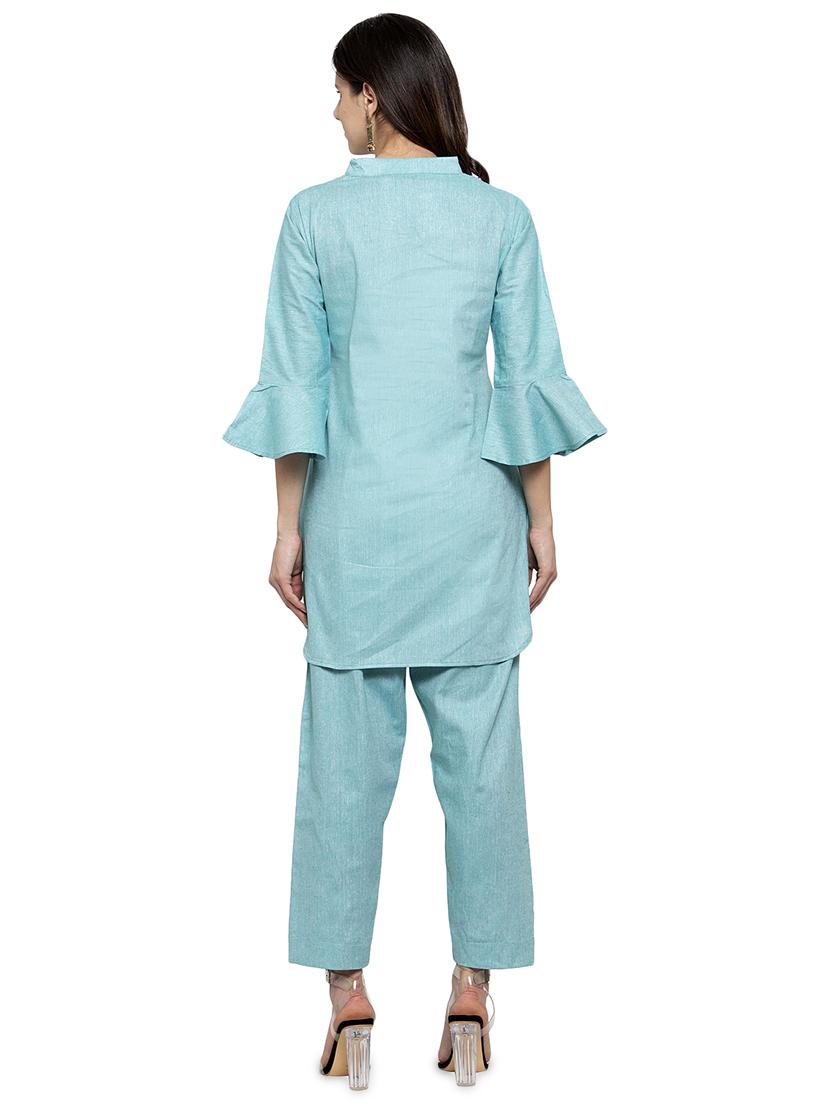 solid kurta pant set - 17062097 - Standard Image - 2