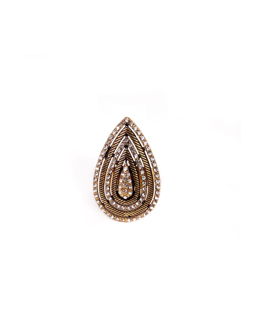 gold metal finger ring - 17062641 - Zoom Image - 0