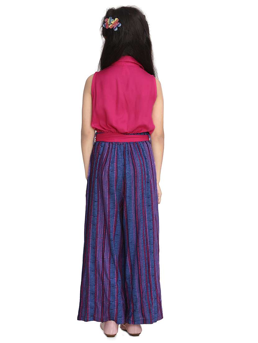 pink rayon full length jumpsuit twin sets & jump suit - 17063871 -  Standard Image - 2