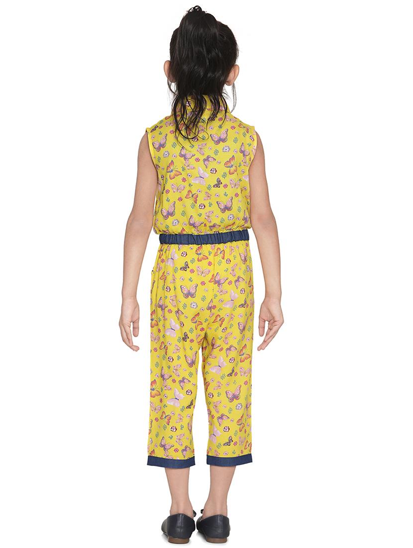yellow cotton 34th jumpsuit twin sets & jump suit - 17063876 - Standard Image - 2