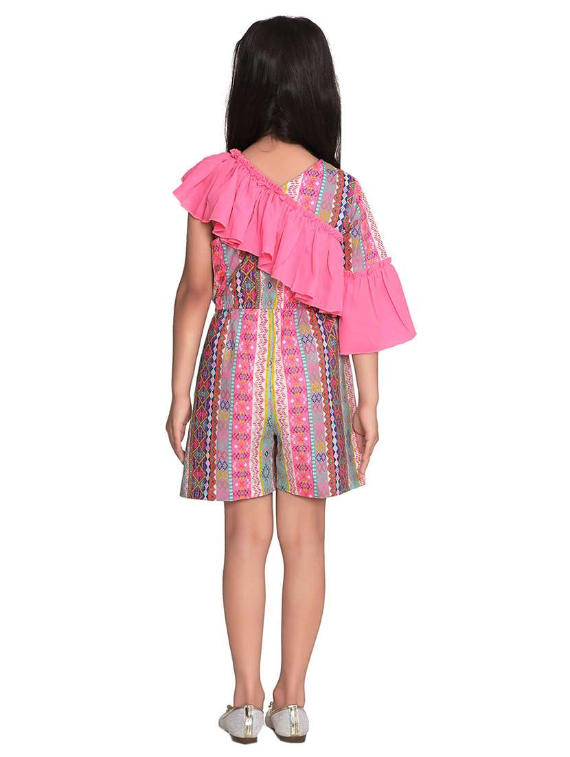 pink cotton playsuits twin sets & jump suit - 17066359 -  Standard Image - 2