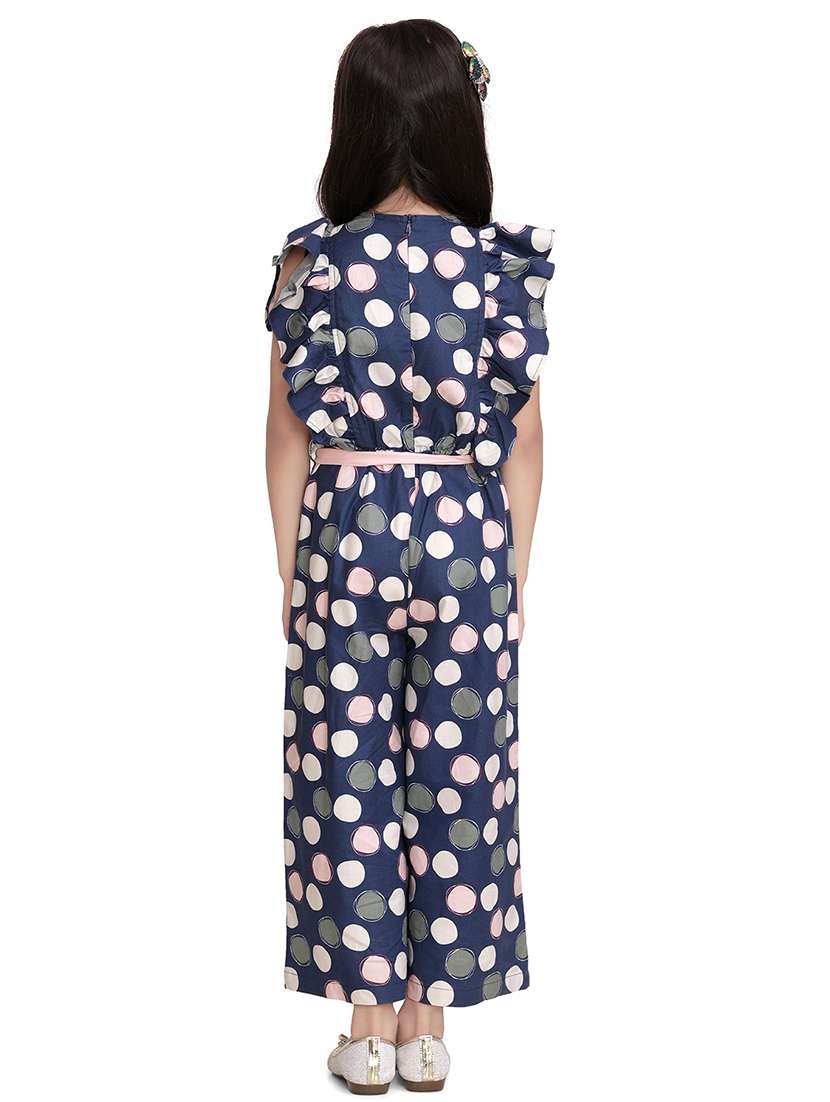 blue colored cotton full length jumpsuit twin sets & jump suit - 17066360 -  Standard Image - 2