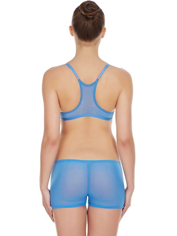 blue solid bras and panty set - 17068253 -  Standard Image - 2