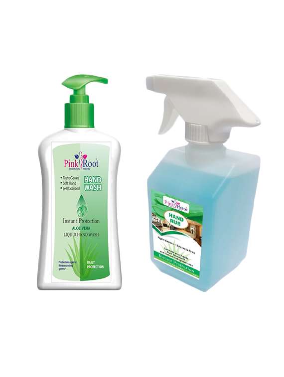 pink root aloe vera hand wash with hand rub 500ml